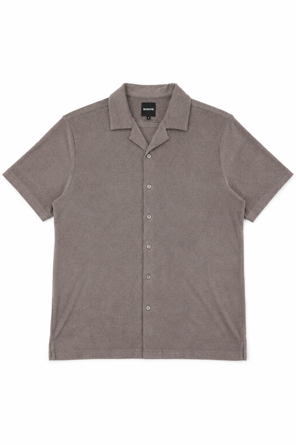 Camisas Para Hombre Manga Corta Tacto Cashmere B65451 Gris