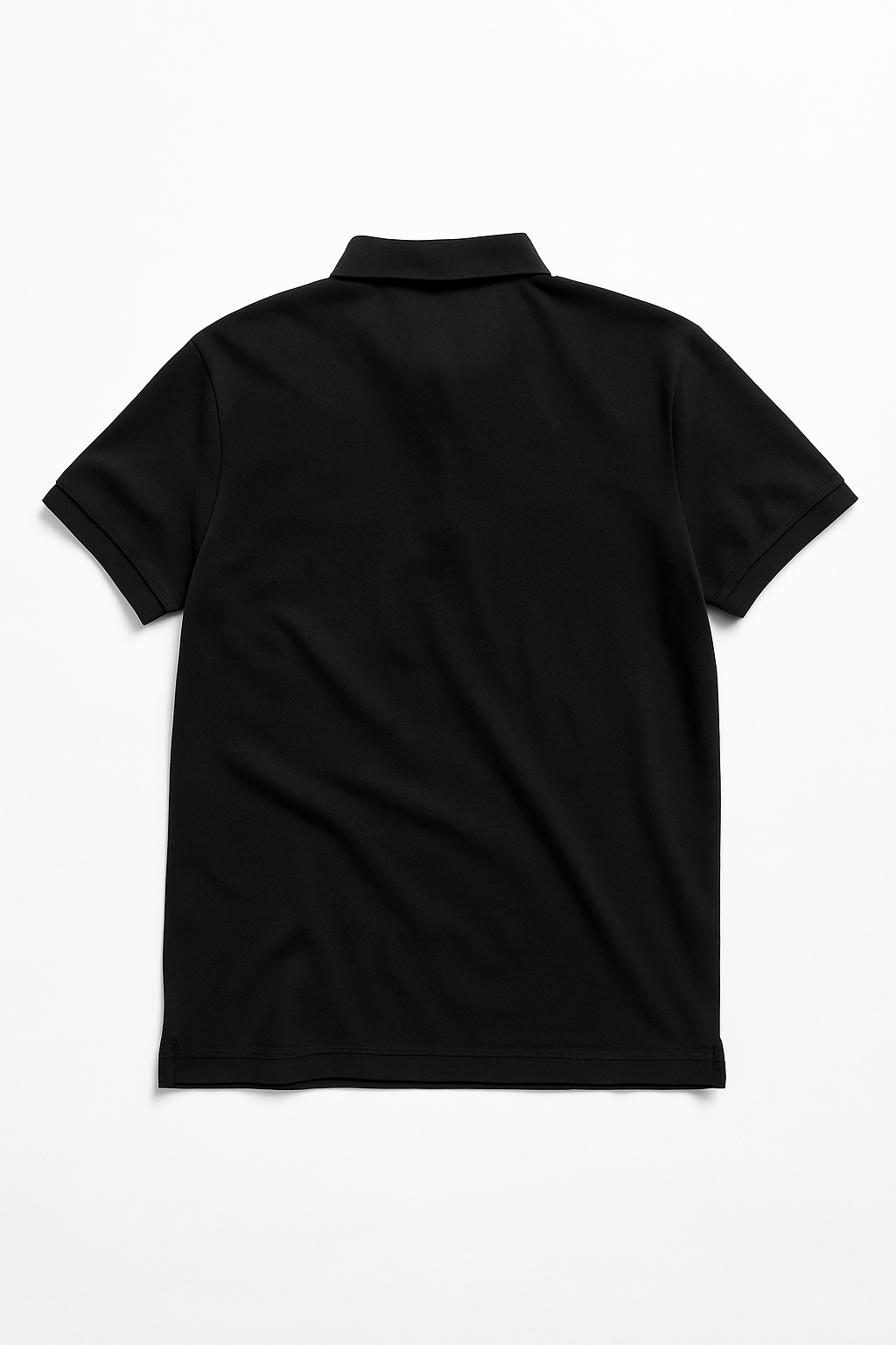 Playeras Polo Para Hombre Manga Corta Basica Bordado APOLOB Negro