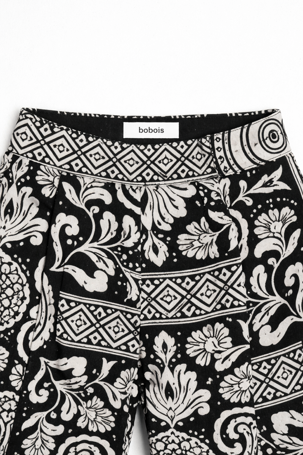 Pantalones Para Mujer Wide Leg Estampado W61107 Negro