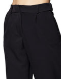 Pantalones Para Mujer Liso Basico Con Pinzas W43109 Negro