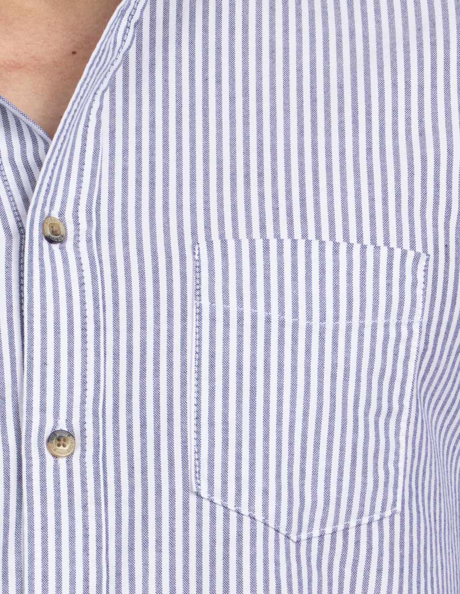 Camisas Para Hombre Regular Fit Oxford B51113 Marino