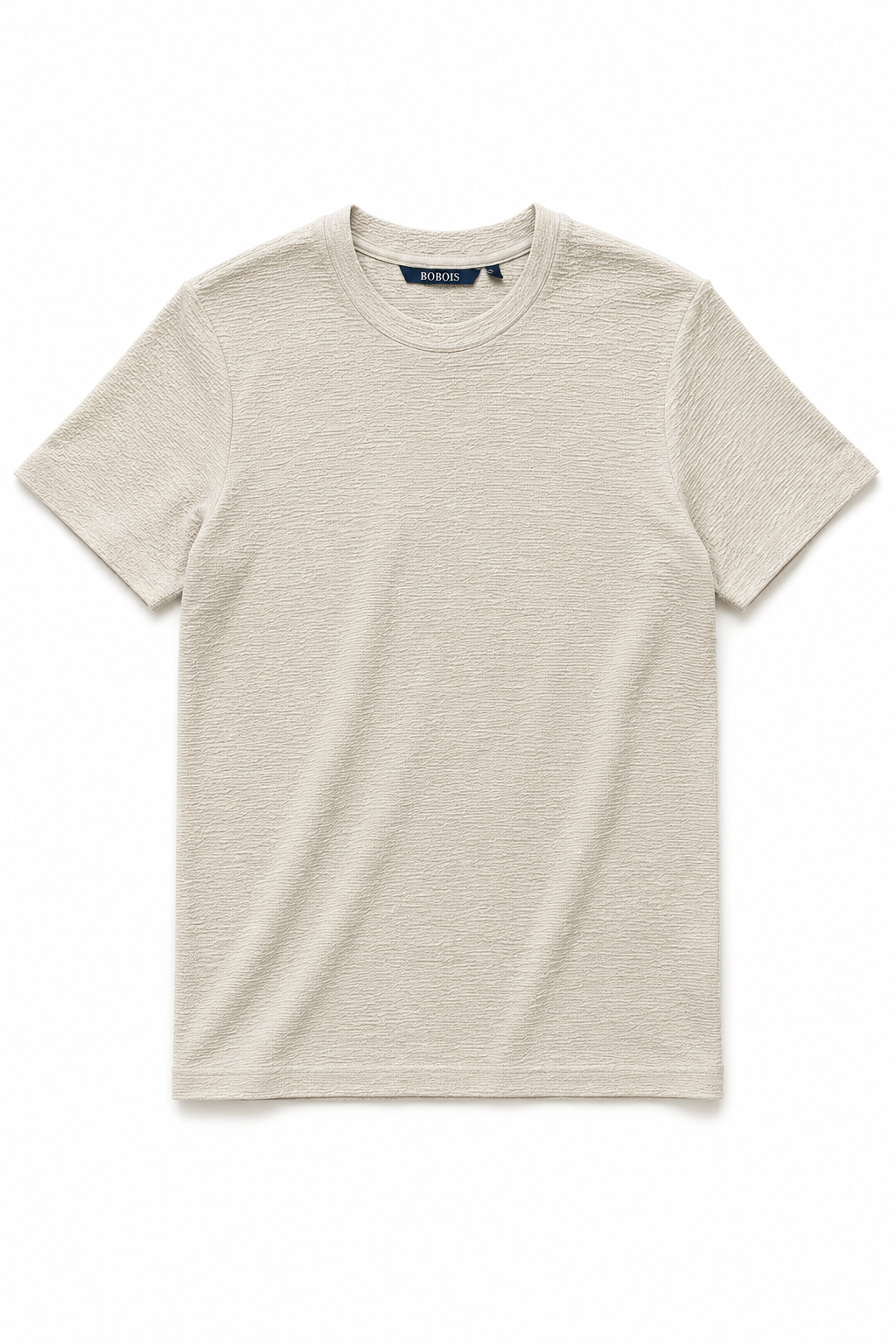 Playeras Para Hombre Manga Corta Con Textura A61304 Arena