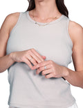 Blusas Para Mujer Bobois Moda Casuales De Resaque Lisa Comoda De Tirantes N41162 Gris