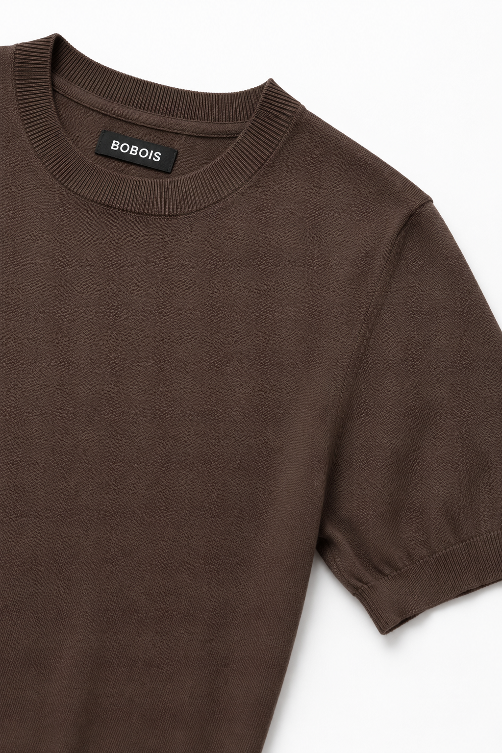 Playeras Para Hombre de Punto Cuello Redondo A61451 Chocolate