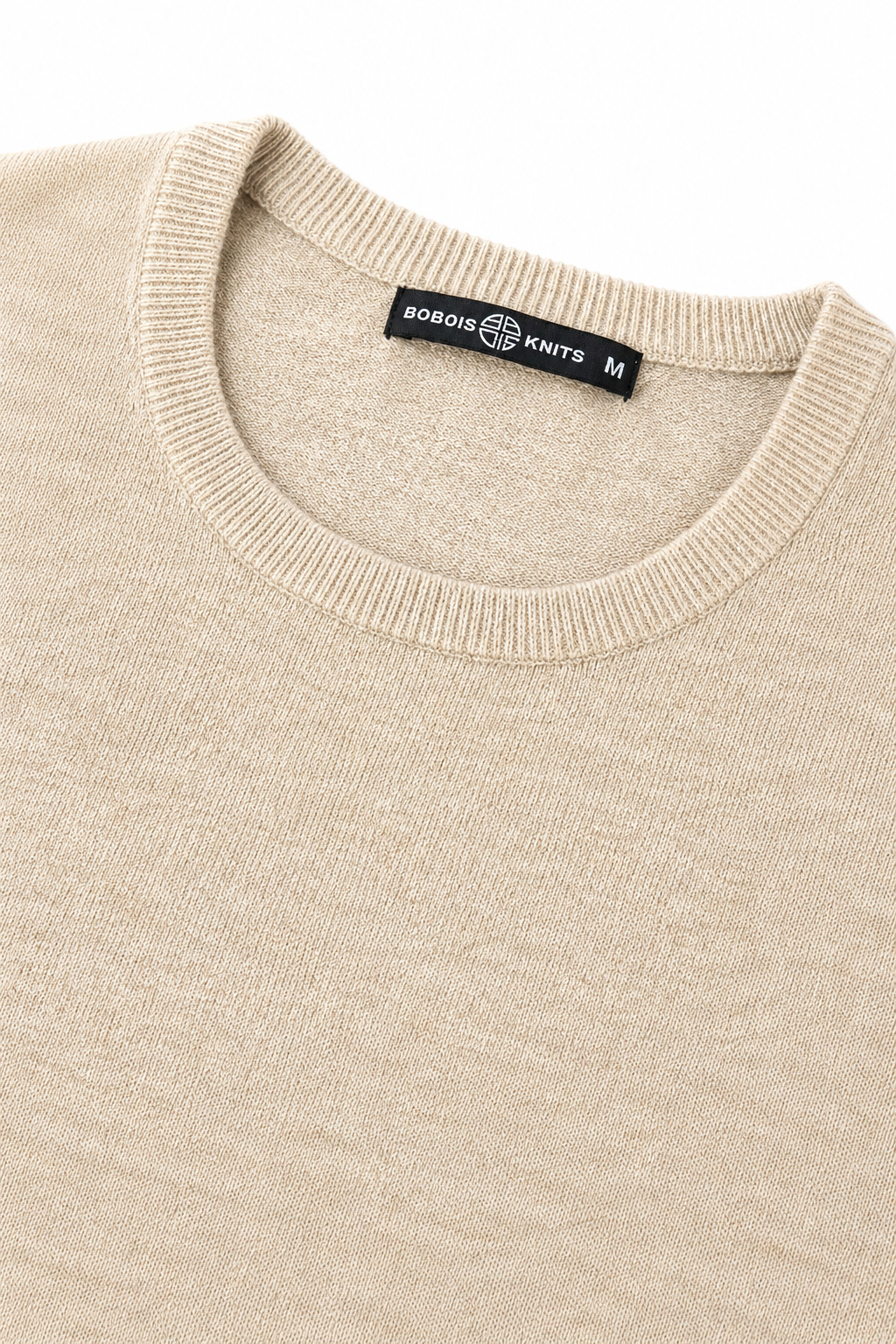 Suéteres Para Hombre Básico de Punto Fino E65301 Beige