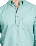 Camisas Para Hombre Regular Fit Oxford B51111 Verde