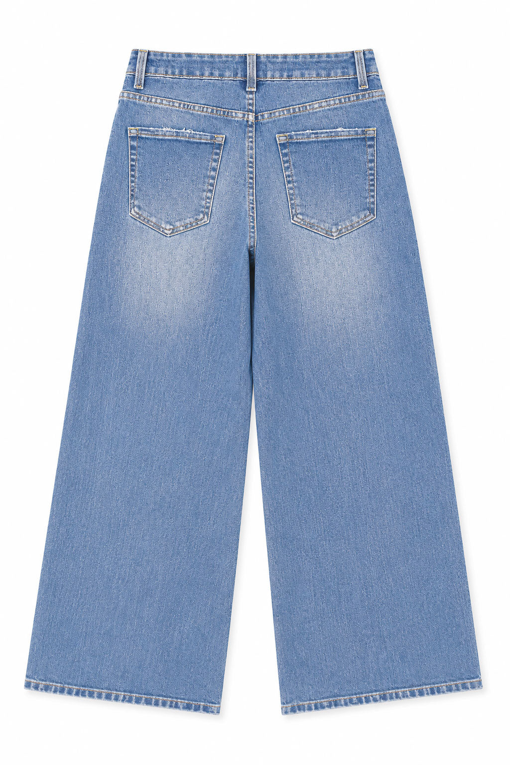 Jeans Para Mujer Básico Wide Leg Amplios V61107 Unico