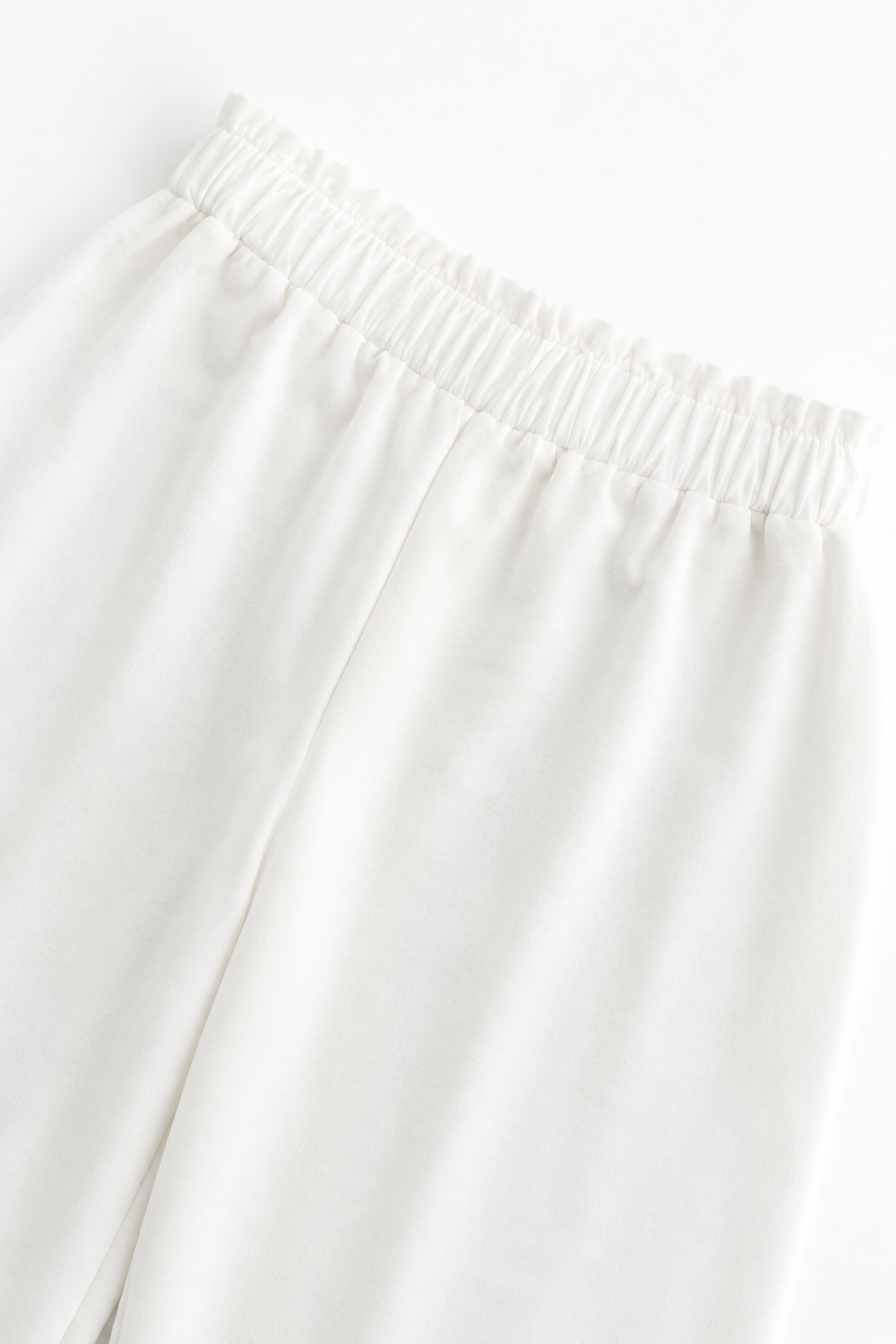 Pantalones Para Mujer Amplio Ligero Con Resorte W61114 Blanco