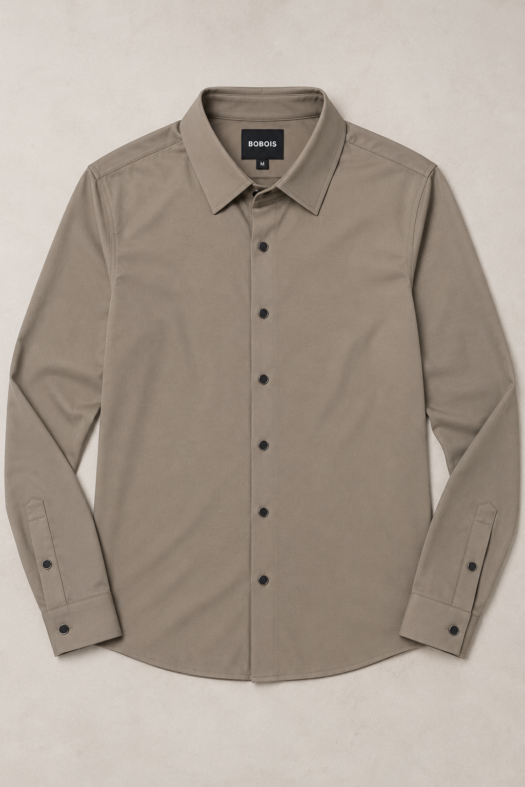 Camisas Para Hombre Super Stretch Sin Costuras B65405 Moca
