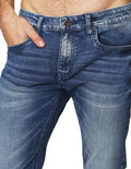 Jeans Para Hombre Bobois Moda Casuales Pantalones De Mezclilla Slim Fit J41103 Azul
