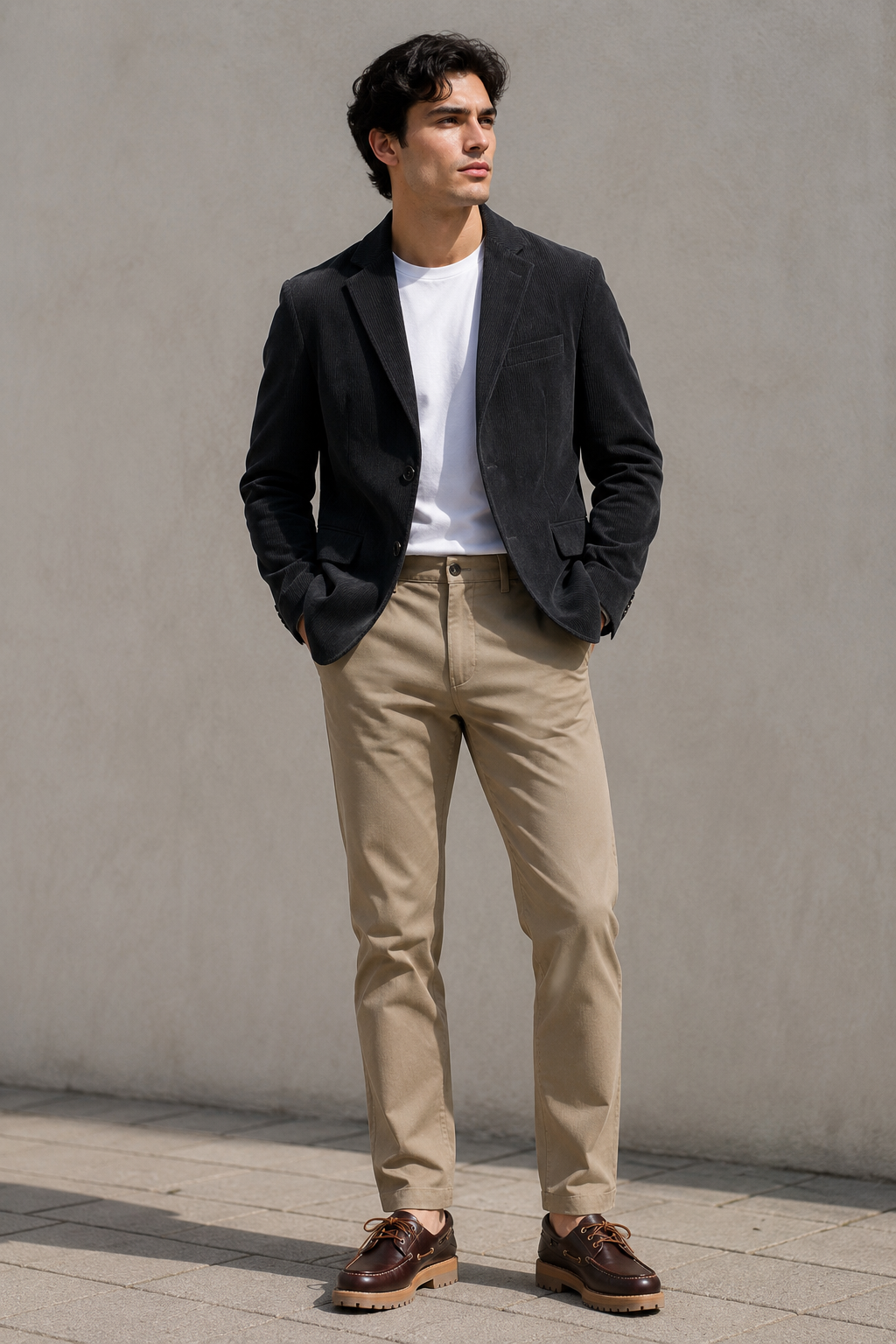 Sacos Para Hombre Tipo Pana FPANA Negro