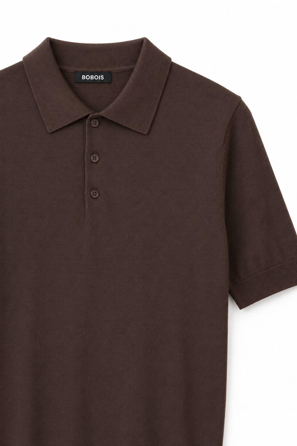 Playeras Polo Para Hombre de Punto Lisa Slim Fit A61453 Chocolate