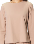 Blusas Para Mujer Basica De Manga Larga N43142 Taupe