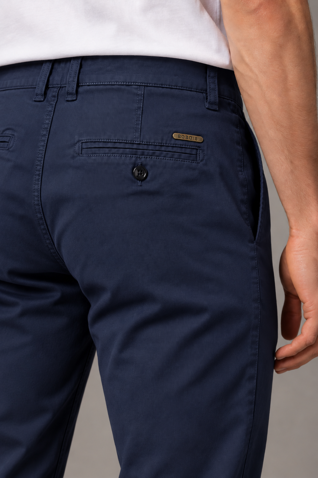 Pantalones Para Hombre Chino Algodón Stretch GWOVEN Marino