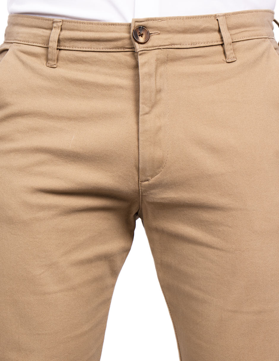 Pantalones Para Hombre Soft Stretch Slim GPAXAR Kaki