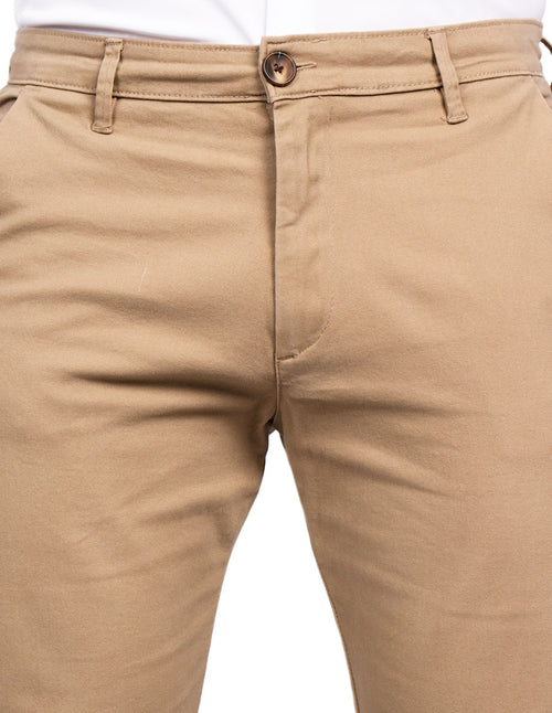 Pantalones Para Hombre Soft Stretch Slim GPAXAR Kaki