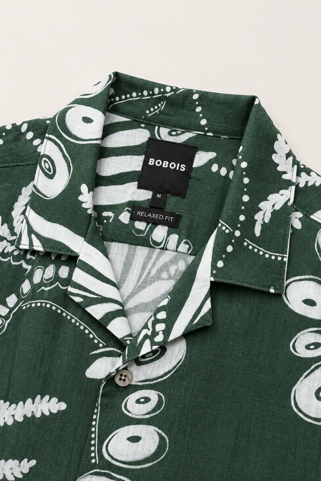 Camisas Para Hombre Manga Corta Verano Playa B61553 Olivo