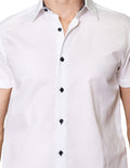 Camisas Para Hombre Manga Corta B31352 Blanco