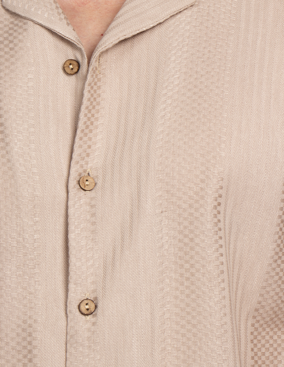 Camisas Para Hombre Jacquard Relaxed Fit B51363 Arena