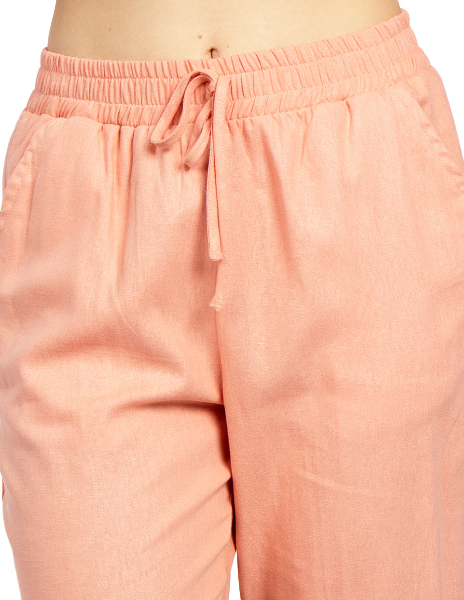 Pantalones Para Mujer Ligero Con Jareta W51114 Blush