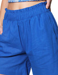 Shorts Mujer Bobois Moda Casual Estampada Tipo Lino Y31106 Rey