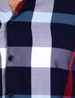 Camisas Para Hombre Bambú Manga Larga B51338 Marino