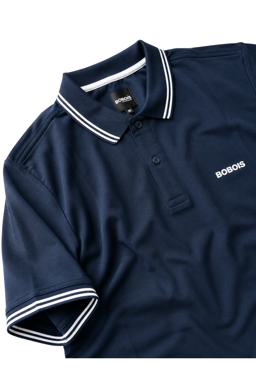 Playeras Polo Para Hombre Básica con Rayas APOLRS Marino
