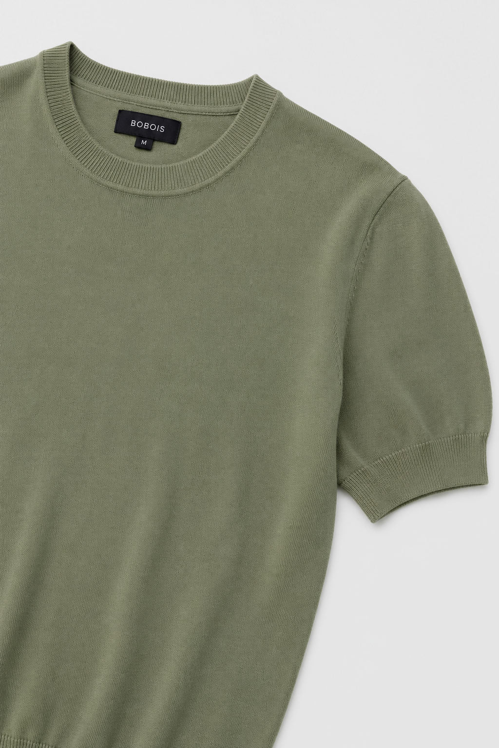 Playeras Para Hombre de Punto Cuello Redondo A61451 Olivo