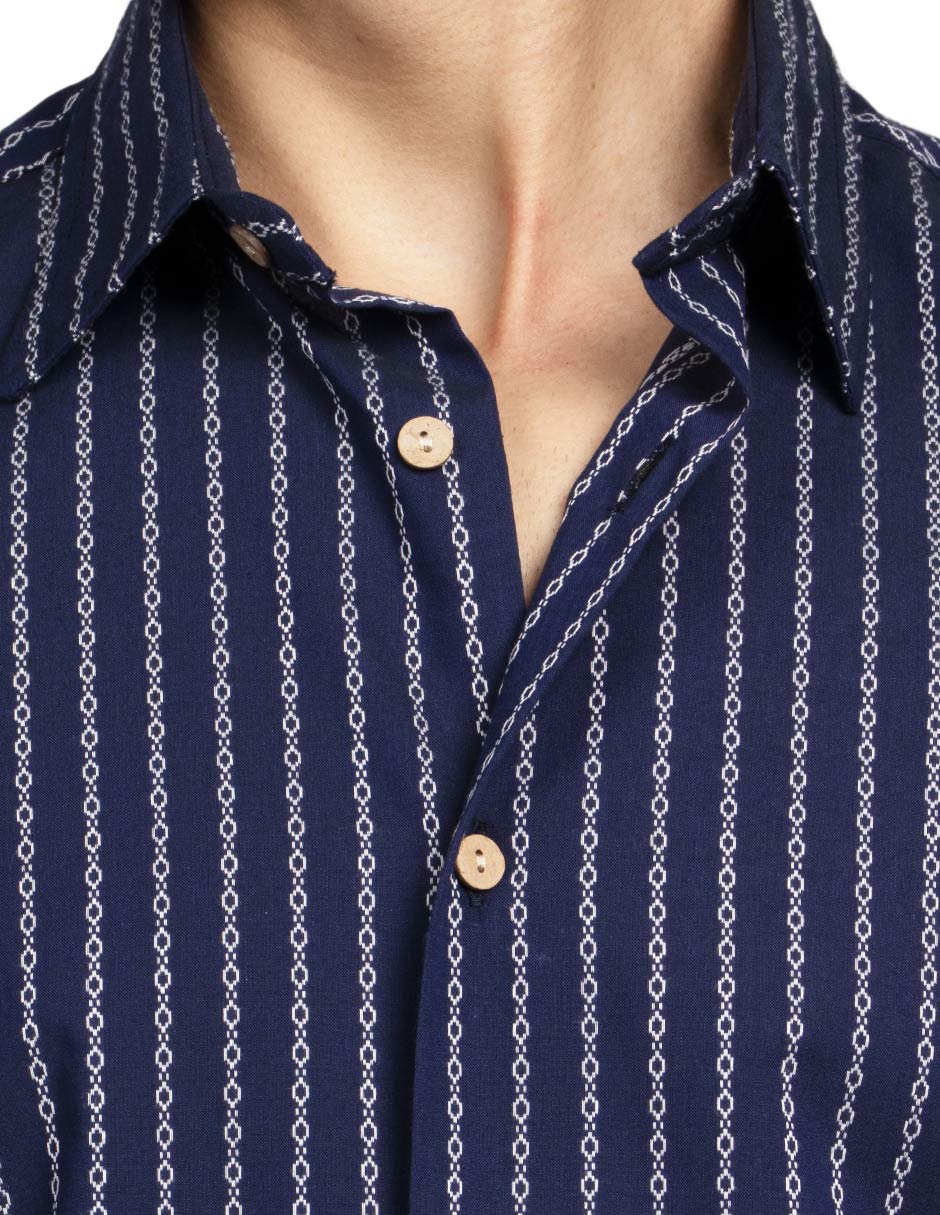 Camisas Para Hombre Regular Fit B51357 Marino