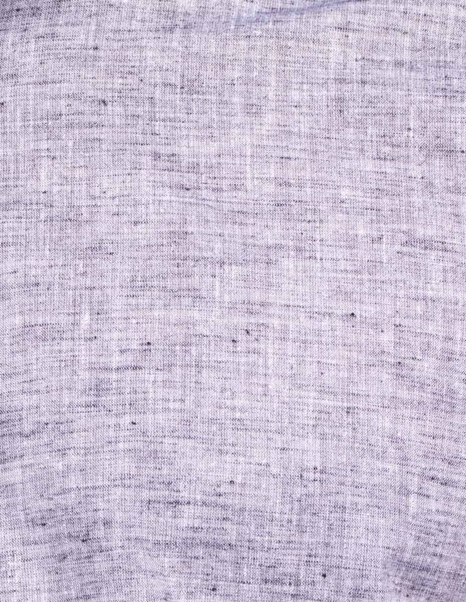 Camisas Para Hombre Estilo Lino B51365 Gris