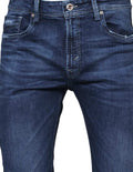 Jeans Para Hombre Bobois Moda Casuales Pantalones de Mezclilla Deslavados J35112 Azul
