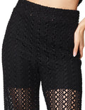 Pantalones Para Mujer Bobois Moda Casuales Calado Con Forro Tipo Short De Tiro Alto W41134 Negro