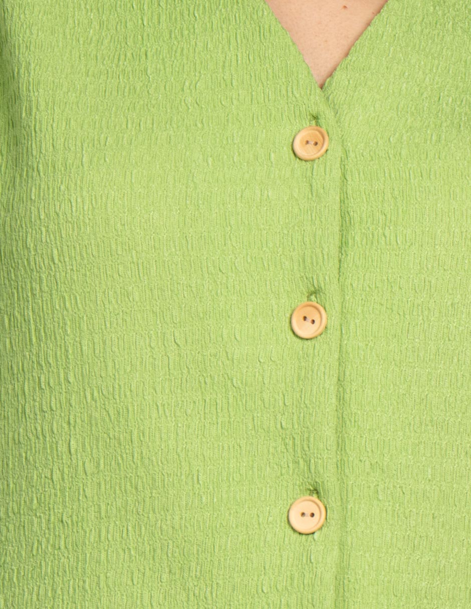 Blusas Para Mujer Tipo Chaleco Corrugado N51157 Lima