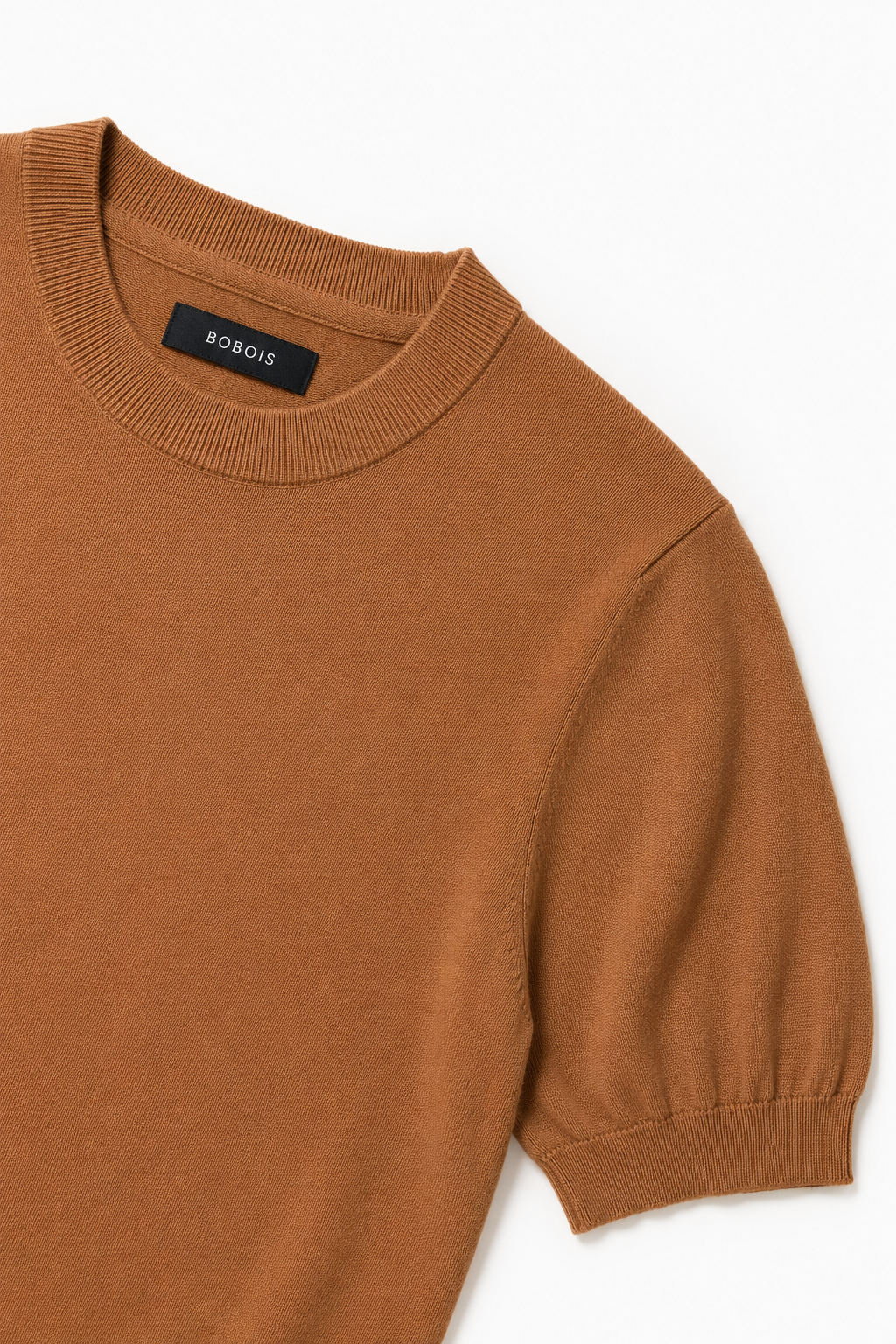 Playeras Para Hombre de Punto Cuello Redondo A61451 Cocoa