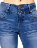 Jeans Para Mujer Mezclilla Skinny Ajustados V41100 Stone