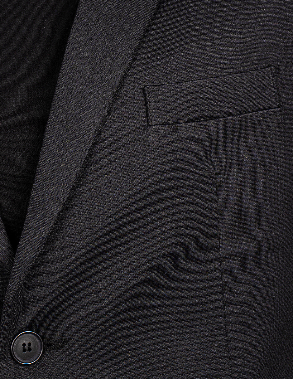 Sacos Para Hombre Liso De Punto FFILATY Negro