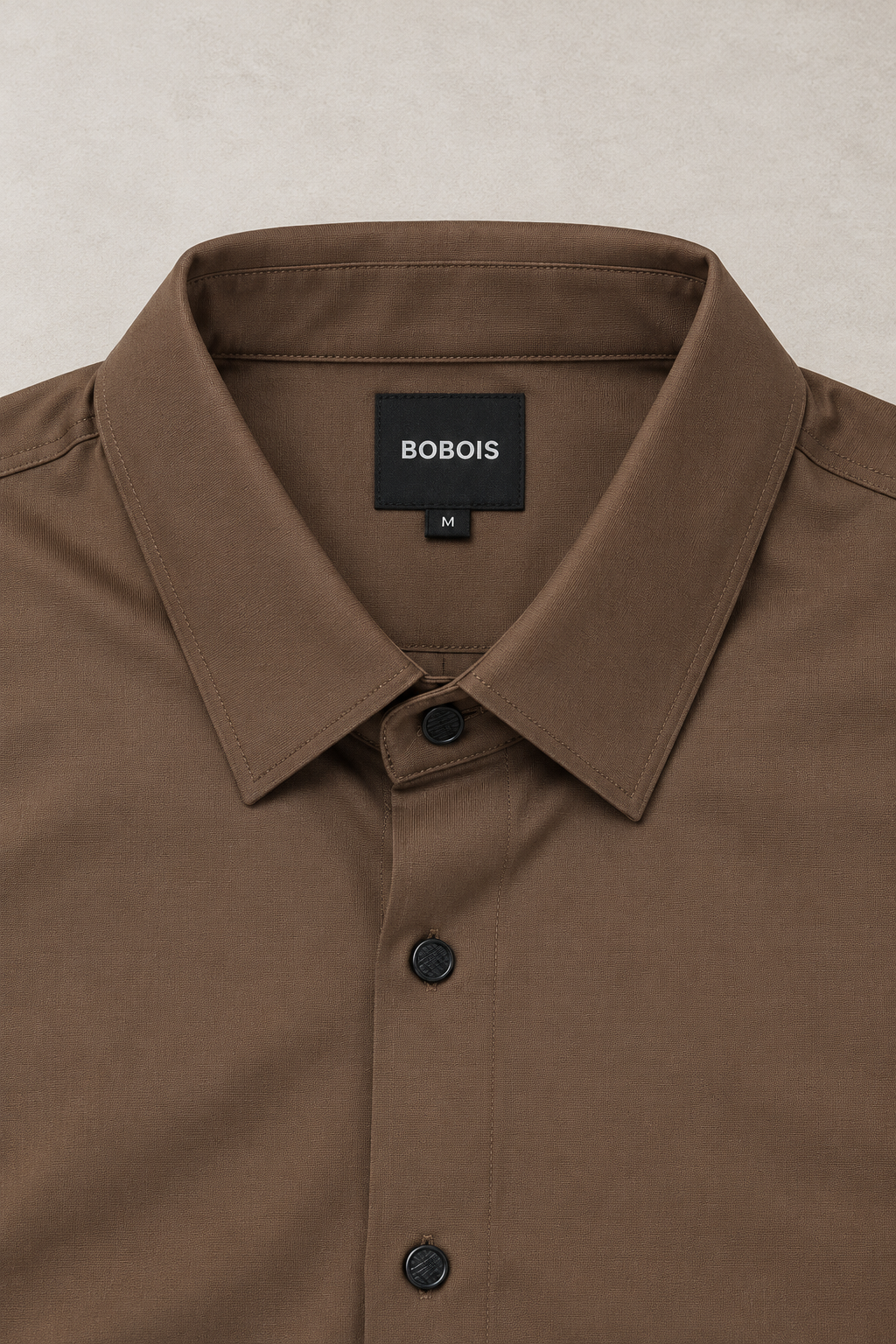 Camisas Para Hombre Super Stretch Sin Costuras B65405 Café