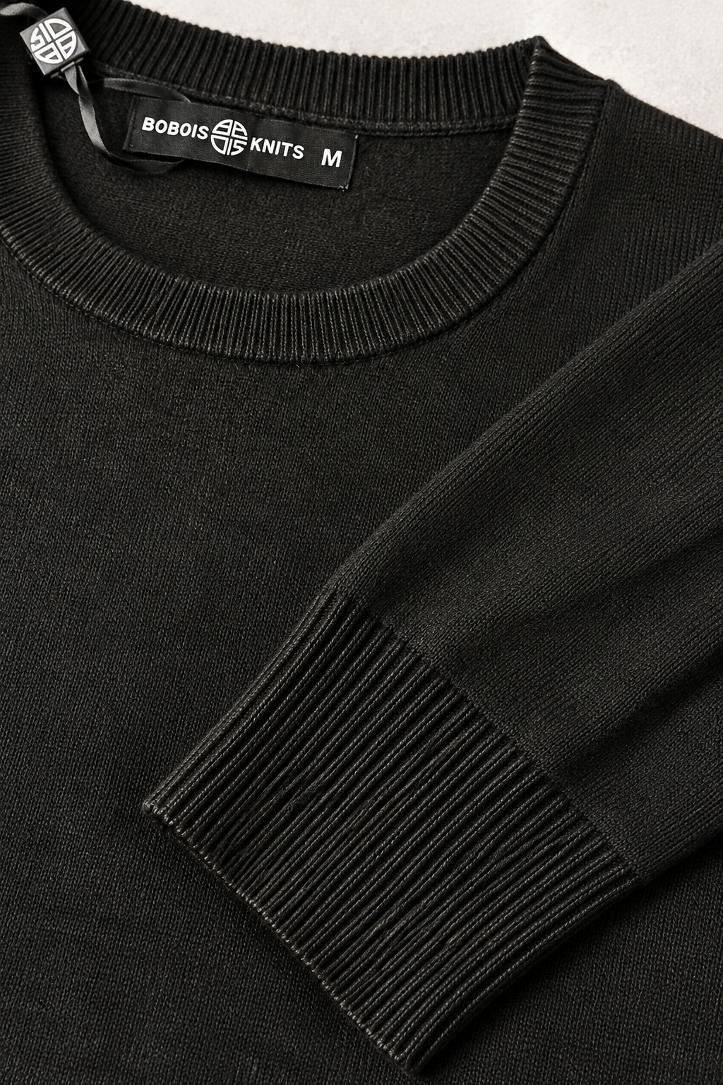 Suéteres Para Hombre Básico de Punto Fino E65301 Negro