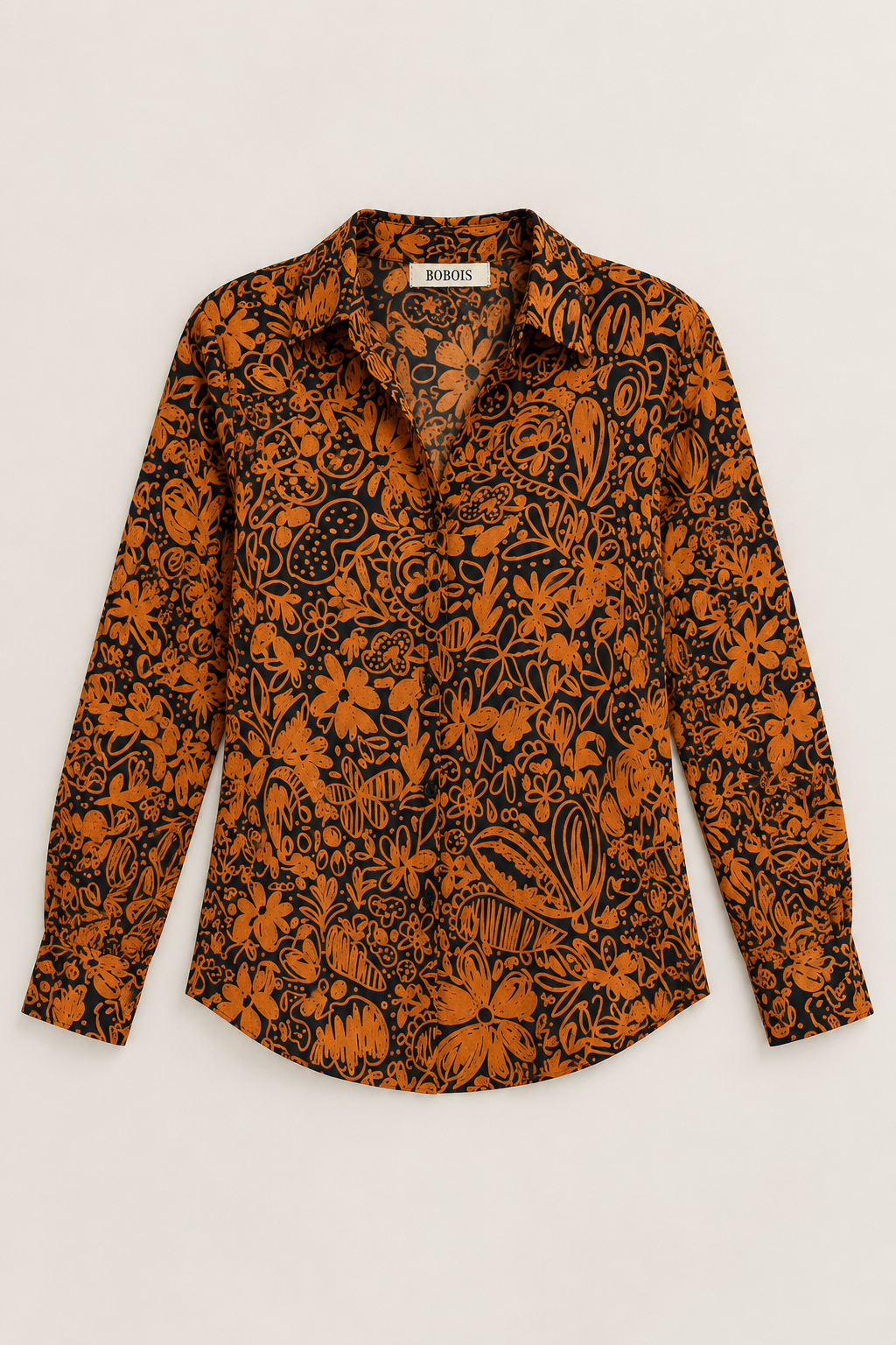 Blusas Para Mujer Camisera Fluida Estampada N53106 Unico