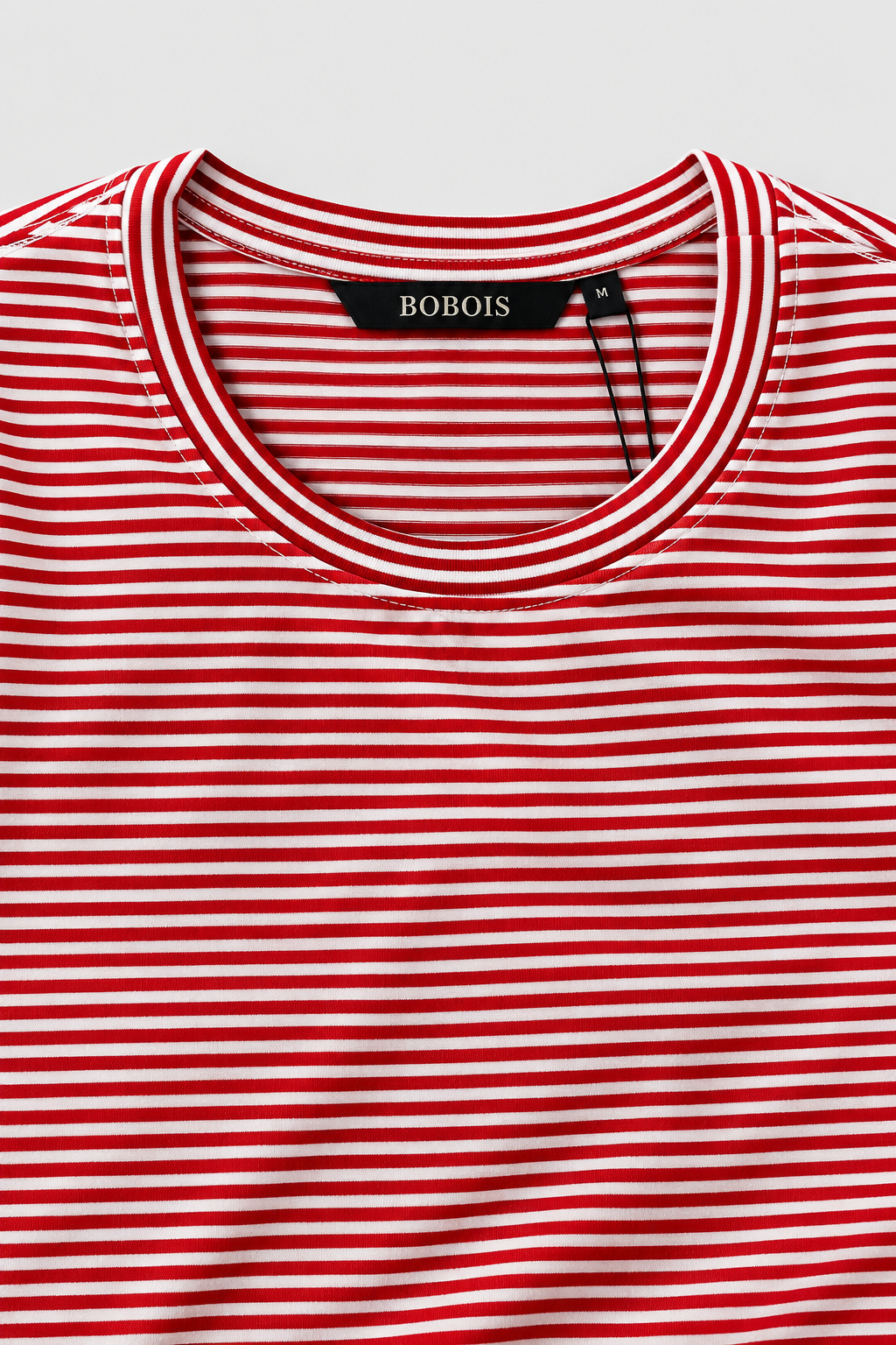Playeras Para Hombre De Manga Corta Con Estampado De Micro Rayas A41111 Rojo