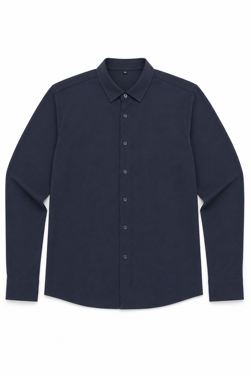 Camisas Para Hombre Piqué De Punto Super Stretch Non Iron B55405 Marino