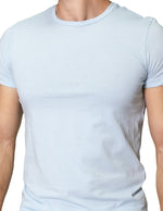 Playeras Para Hombre Cuello Redondo Basica APCR Cielo