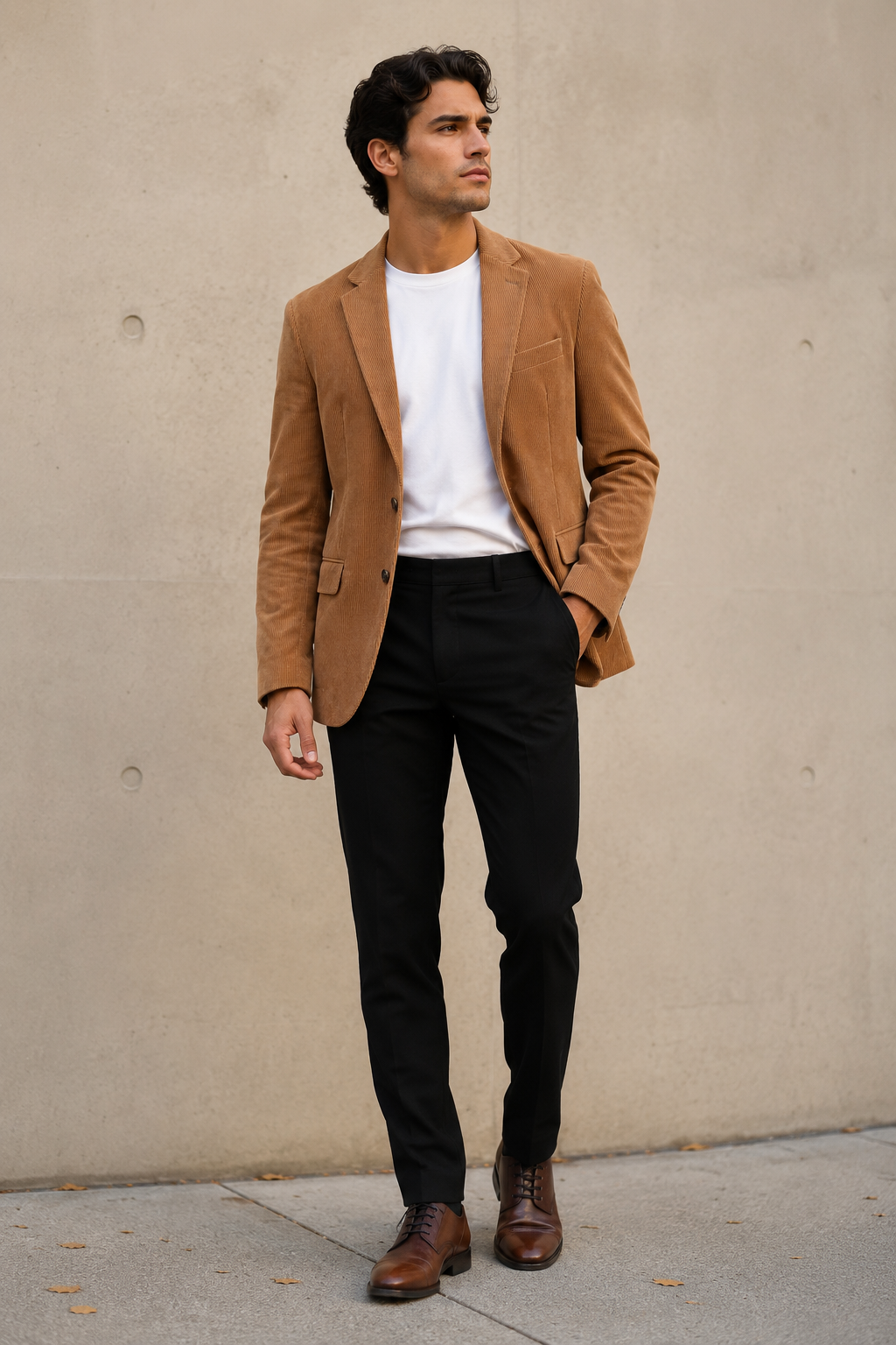 Sacos Para Hombre Tipo Pana FPANA Camel