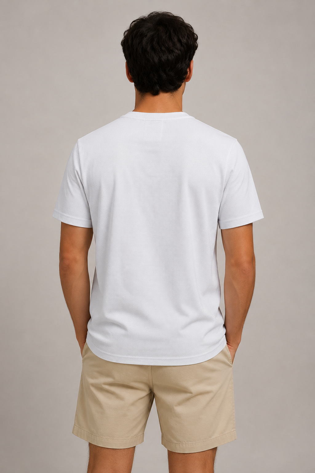 Playeras Para Hombre Manga Corta Micro Pique A61301 Blanco