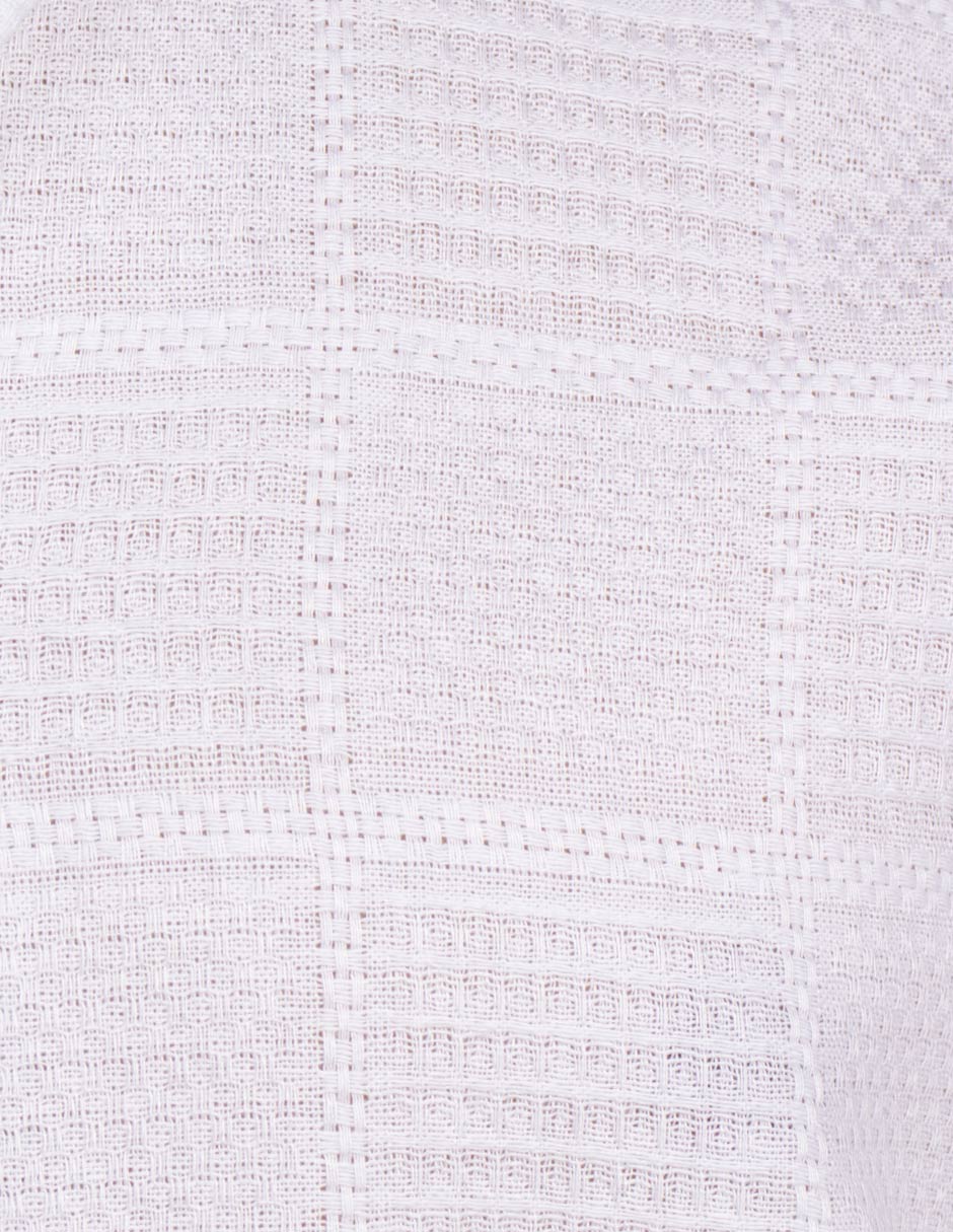 Camisas Para Hombre Textura Jacquard B51367 Blanco