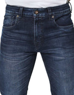 Jeans Para Hombre Mezclilla Slim Fit J41109 Azul