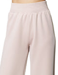 Pantalones Para Mujer Wide Leg Liso Con Resorte W43123 Beige