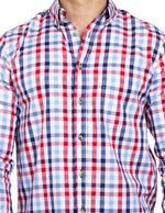 Camisas Para Hombre Regular Fit B51104 Rojo