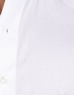 Camisas Para Hombre Textura Cuello Mao B51318 Blanco