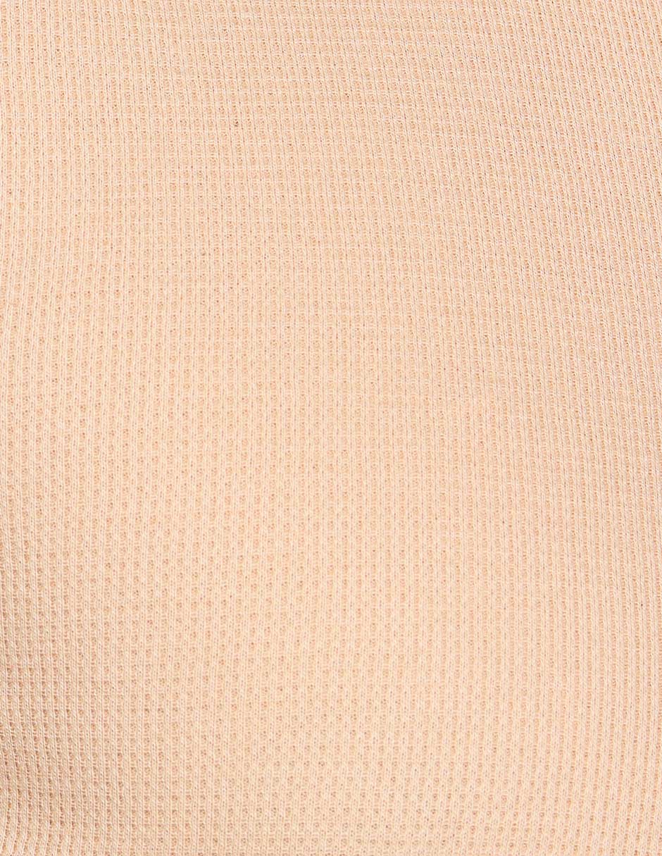 Playeras Para Hombre Textura Con Aletilla A51308 Kaki